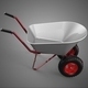 Manual Hand Push Wheelbarrow Cart Garden Dump Material Handling - 3DOcean Item for Sale
