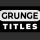 Grunge Titles - After Effects - VideoHive Item for Sale