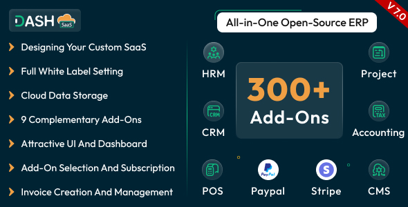 WorkDo Dash SaaS - Open Source ERP
