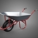 Monowheel Cart Wheelbarrow Trolley Wagon Mono Wheel Barrow Axle - 3DOcean Item for Sale