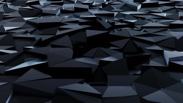 Black Gradient Abstract Shiny Reflections Triangles Animation Background