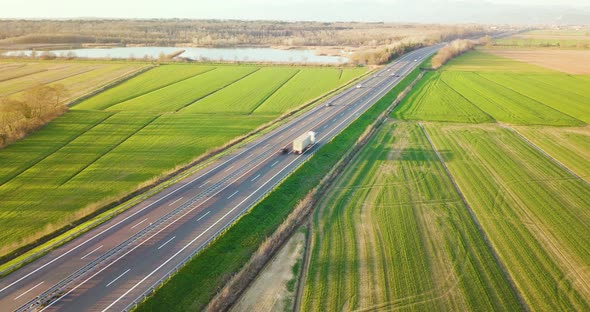 Highway at Sunset