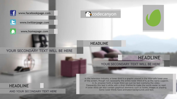 Clean and Soft Lower Third alt