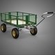 Steel Mesh Tray Garden Wheelbarrow Dump Wagon Cart Trolley Cargo - 3DOcean Item for Sale