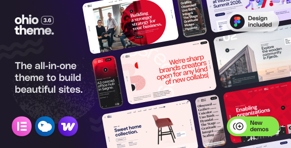 Ohio - Creative Elementor and WooCommerce WordPress Theme