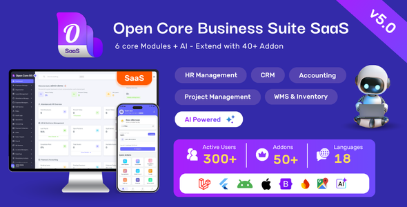 Open Core Business Suite: All-in-One Business OS | SaaS