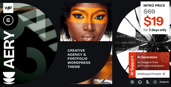 Aery - Creative Agency & Portfolio WordPress Theme
