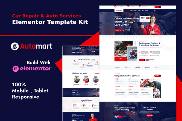 Automart - Car Repair & Auto Services Elementor Template Kit