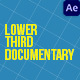 Lower Third Documentary - VideoHive Item for Sale