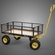 Heavy Duty Utility Manual Hand Pull Wagon Garden Cart Trolley 4w - 3DOcean Item for Sale
