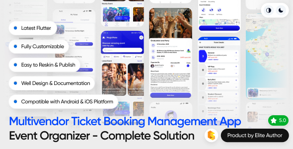 MagicMate - Multivendor Ticket Booking Management App | Event Ticket Booking App | Full Solution