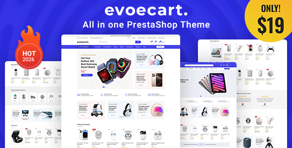 Evoecart - All In One Multipurpose Prestashop theme