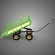 Tipping Tilted Folding Trailer Trolley Dump Wheelbarrow Carrier - 3DOcean Item for Sale