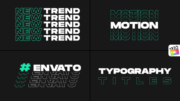 Typography Titles X | Final Cut Pro