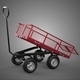 Collapsible Mesh Foldable Fold Trolley Trolly Cart Wagon Trailer - 3DOcean Item for Sale