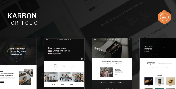 Karbon - Creative Agency Portfolio WordPress Theme