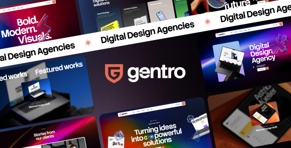 Gentro – Digital Design Agencies WordPress Theme