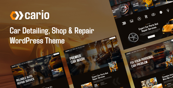 Cario – Car Detailing, Shop & Repair WooCommerce Theme