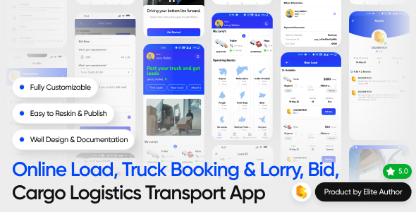 Movers : Online Load, Truck Booking & Lorry, Bid, Cargo, Logistics Transport Services Full Solution