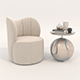 Modern Coffee Table and Armchair Set 83 - 3DOcean Item for Sale