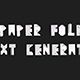 Paper Fold Text Generator – Origami Style Animated Typography - VideoHive Item for Sale