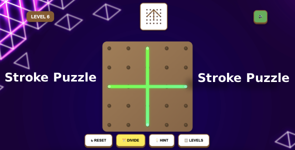 Stroke Puzzle – One Line Drawing HTML5 Brain Game