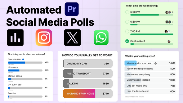 Social Media Polls Maker - X, WhatsApp, Instagram