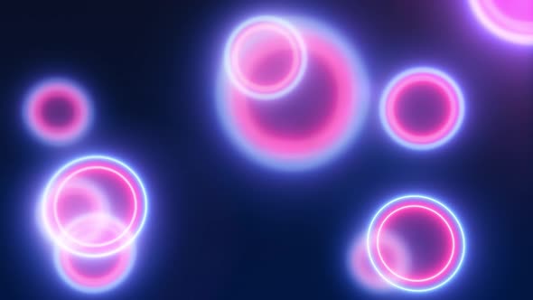 Neon Circles Background Loop