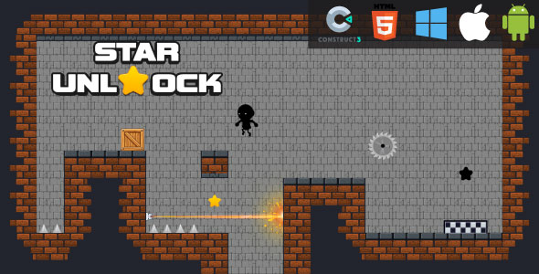 Star Unlock Adventure - HTML5 Game (C3p and HTML5)