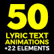 Lyric Text Animations - VideoHive Item for Sale