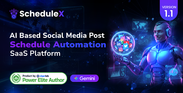 ScheduleX - AI Powered Social Media Post Schedule Automation | SaaS Platform