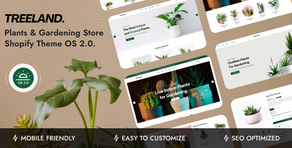 Treeland – Plants & Gardening Store Shopify Theme OS 2.0