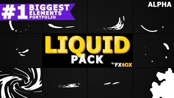 Dynamic Liquid Elements | Motion Graphics Pack alt