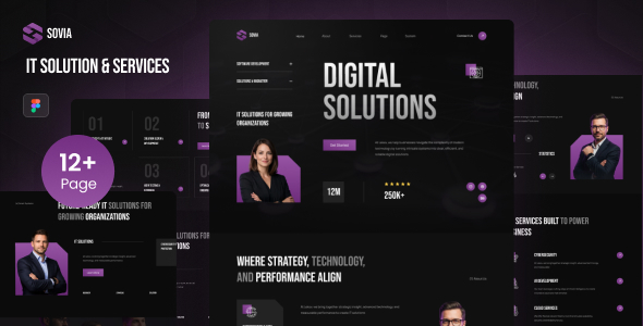 Sovia - IT Solution & Services Figma Template