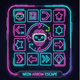 Neon Arrow Escape - Glowing Puzzle Game with Robot Mascot - CodeCanyon Item for Sale