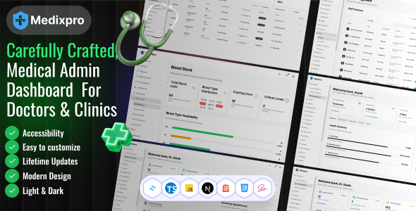 Medixpro - Medical Admin Dashboard Next JS Template For Doctors & Clinics