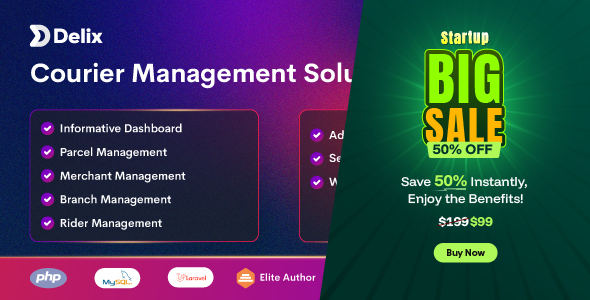 Delix Courier - Parcel Delivery and Courier Management System