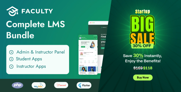 Faculty LMS - Complete eLearning Management System Bundle