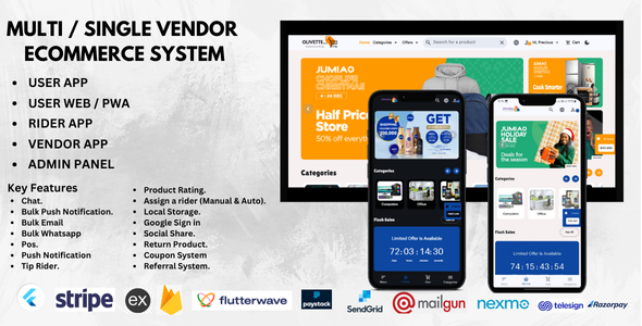 Olivette - Multi Vendor & Single Vendor Ecommerce System & Free Landing Page