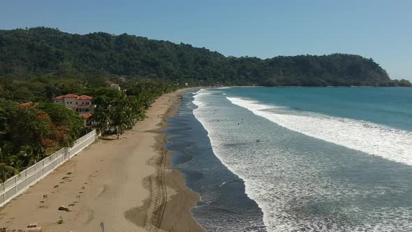 A flight over beautiful Jaco Beach, Costa Rica