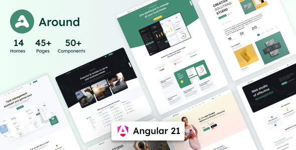 Around - Angular 21 Multipurpose Template + UI Kit