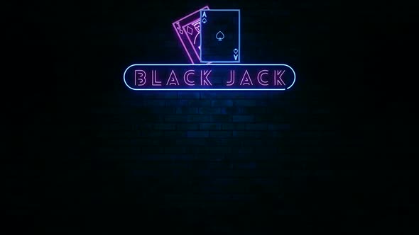 Black Jack Neon Light Sign