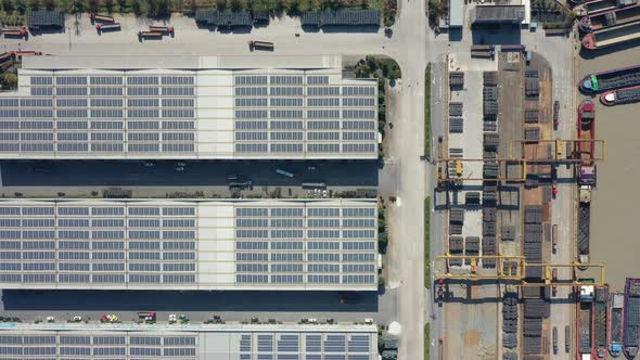 Container Freight Terminal with solar power station