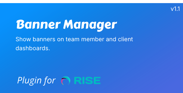 Banner Manager for RISE CRM