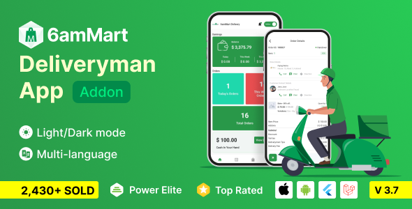 6amMart - Delivery Man App