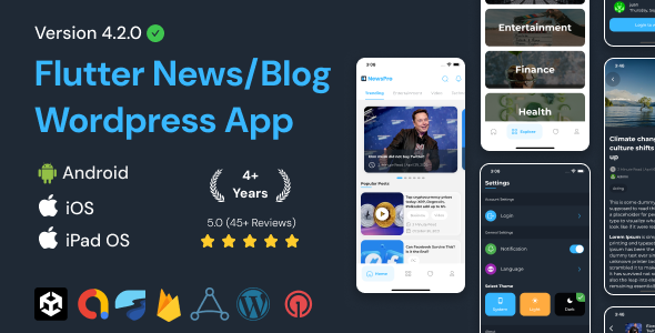 NewsPro - Blog/News/Article App For Wordpress