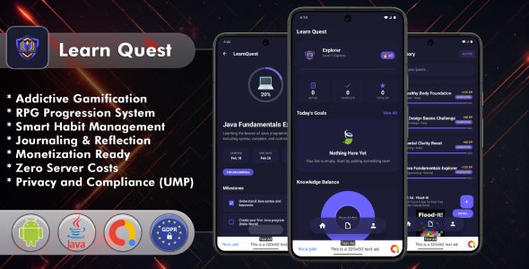 Learn Quest Android App Template
