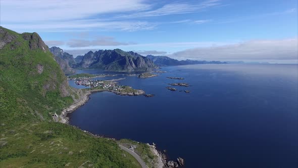 Amazing norwegian coastline on Lofoten islands