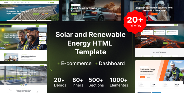 SolarX | Ecology & Solar Energy HTML Template