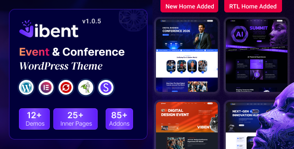 Vibent - Event & Conference WordPress Theme